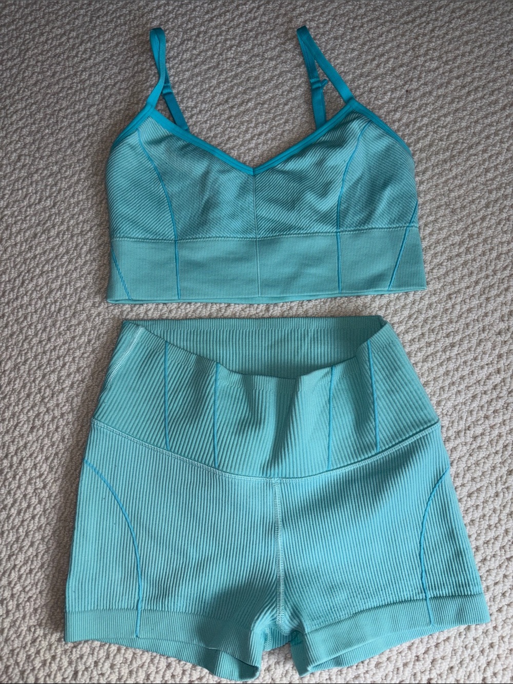 Aerie Offline High Waisted Shorts and Top